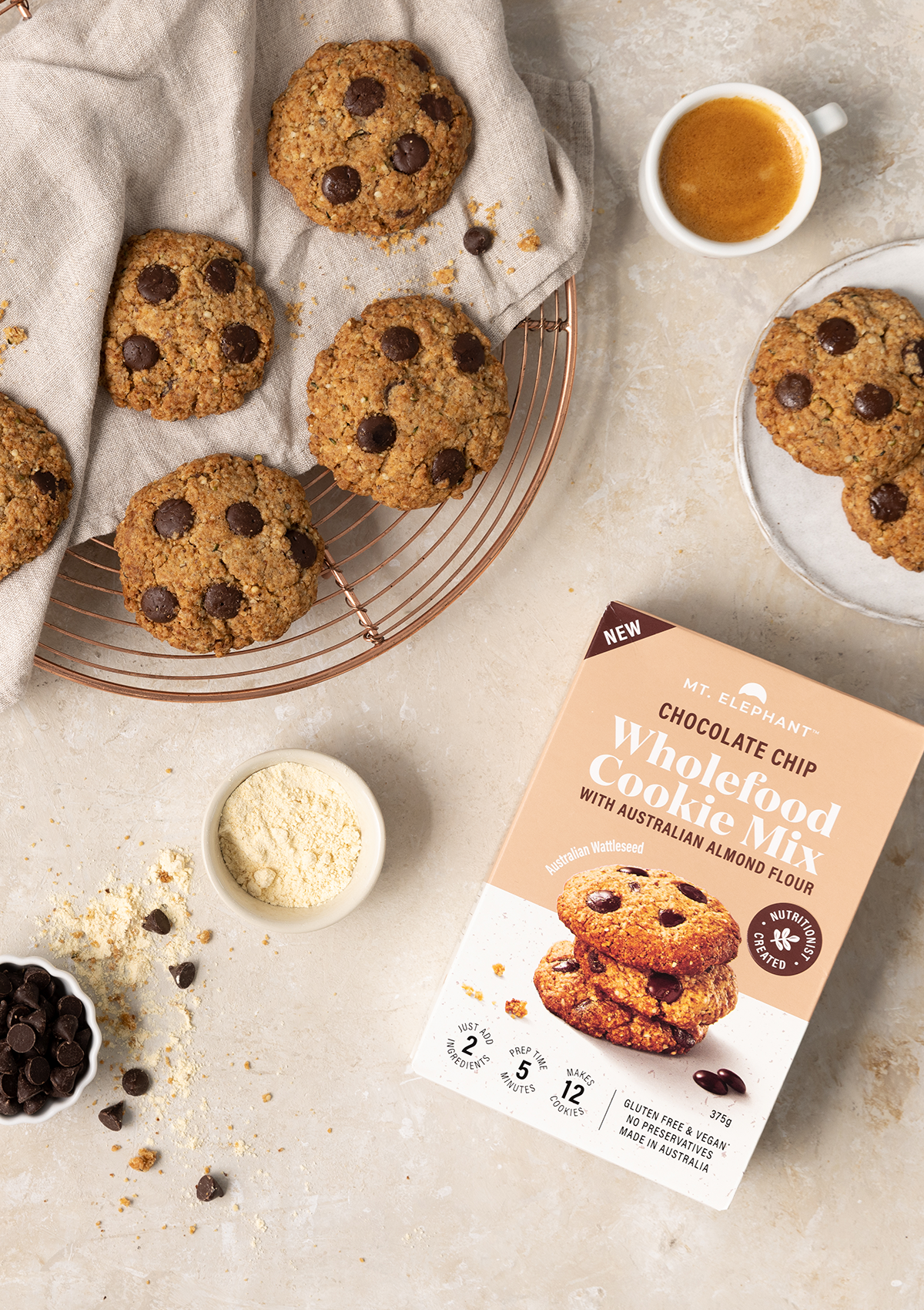 Chocolate Chip Wholefood Cookie Mix - 375g