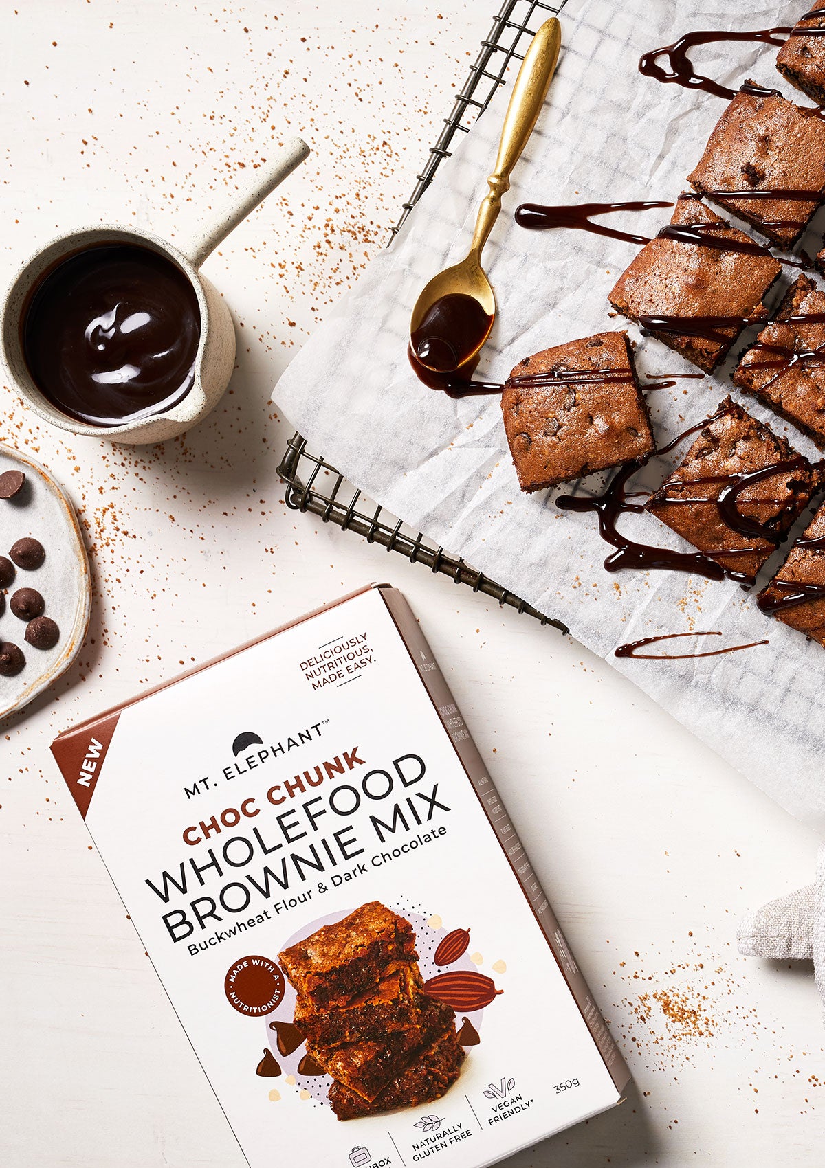 Choc Chunk Wholefood Brownie Mix - 350g